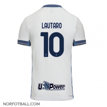 Billige Fotballdrakt Inter Milan Lautaro Martinez #10 Replika Bortedrakt 2024-25 Kortermet